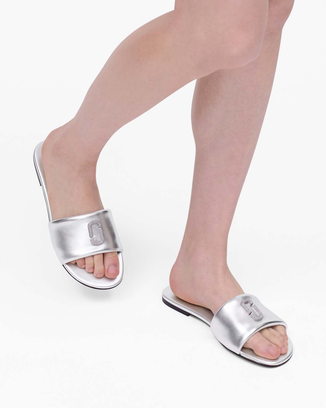 Marc Jacobs Outlet - The Pave Snapshot Slide Silver