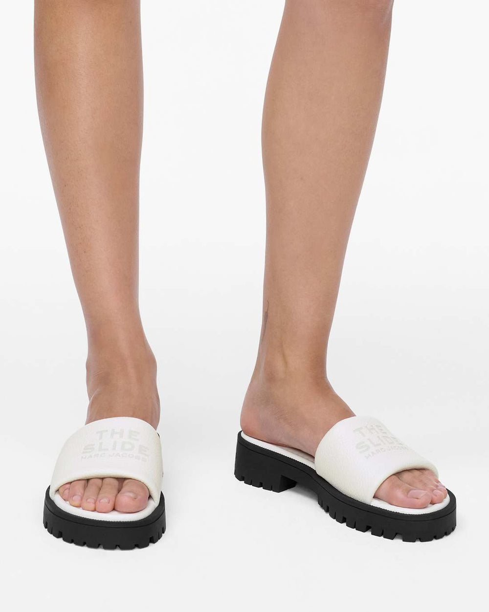 Marc Jacobs For Sale - The Lug Sole Slide Bright White