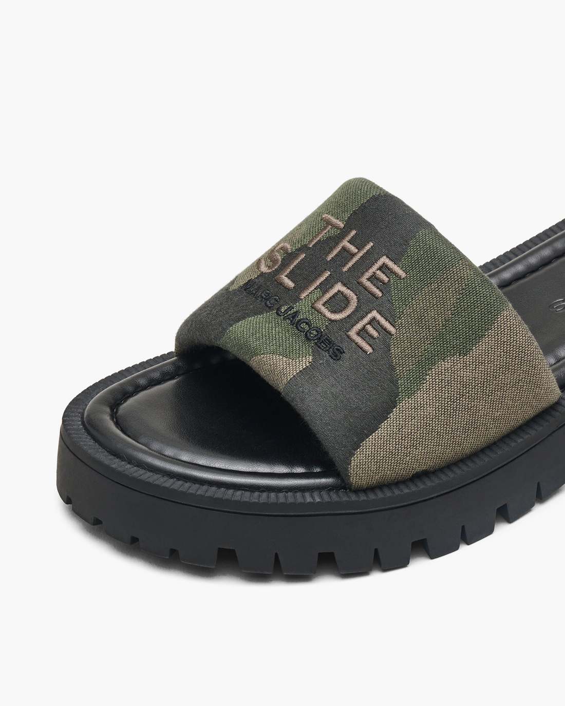 Marc Jacobs Outlet - The Camo Jacquard Lug Sole Slide Camo Multi