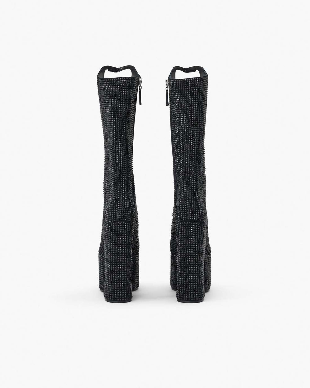 Marc Jacobs New - The Rhinestone Kiki Knee-High Boot Black/Black