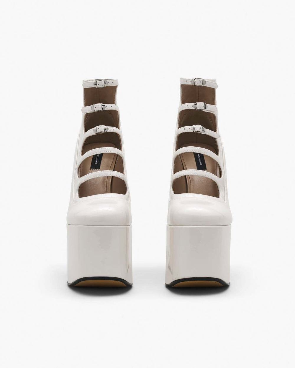 Marc Jacobs Sale - The Patent Leather Kiki Ankle Boot White