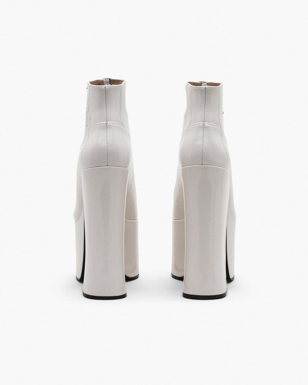 Marc Jacobs Sale - The Patent Leather Kiki Ankle Boot White