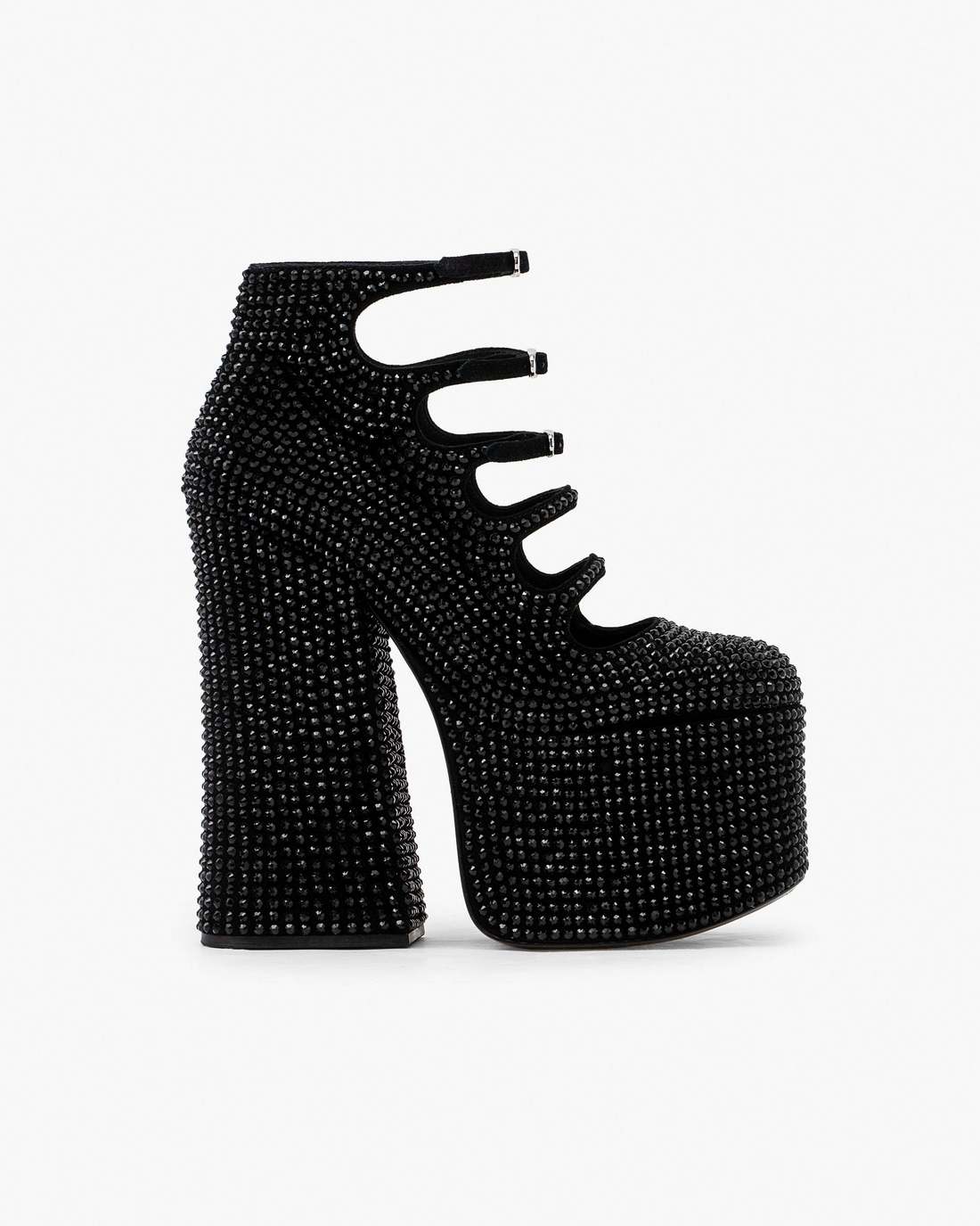 Marc Jacobs New - The Rhinestone Kiki Ankle Boot Black/Black