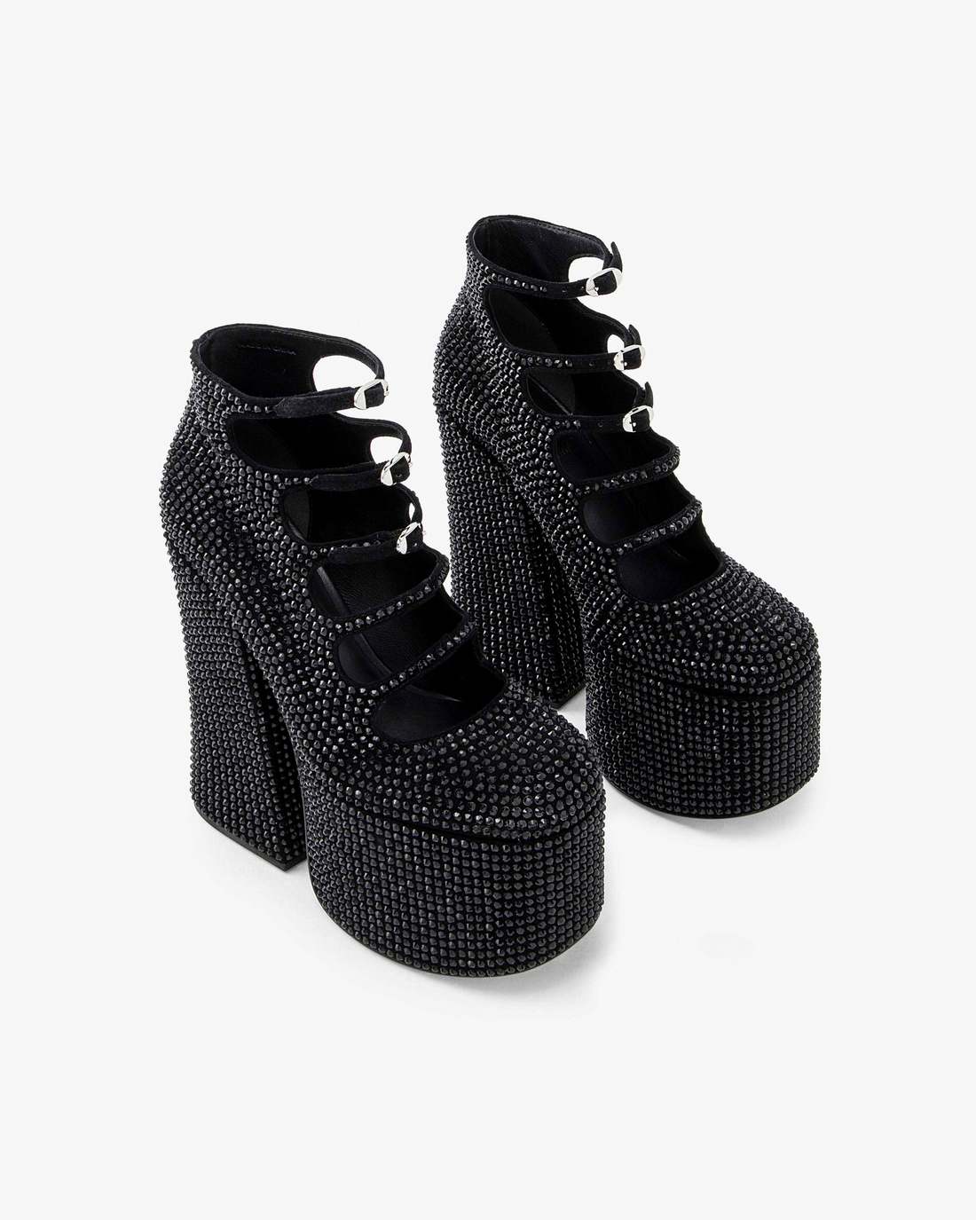 Marc Jacobs New - The Rhinestone Kiki Ankle Boot Black/Black