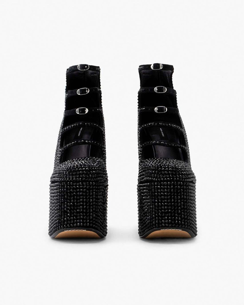 Marc Jacobs New - The Rhinestone Kiki Ankle Boot Black/Black