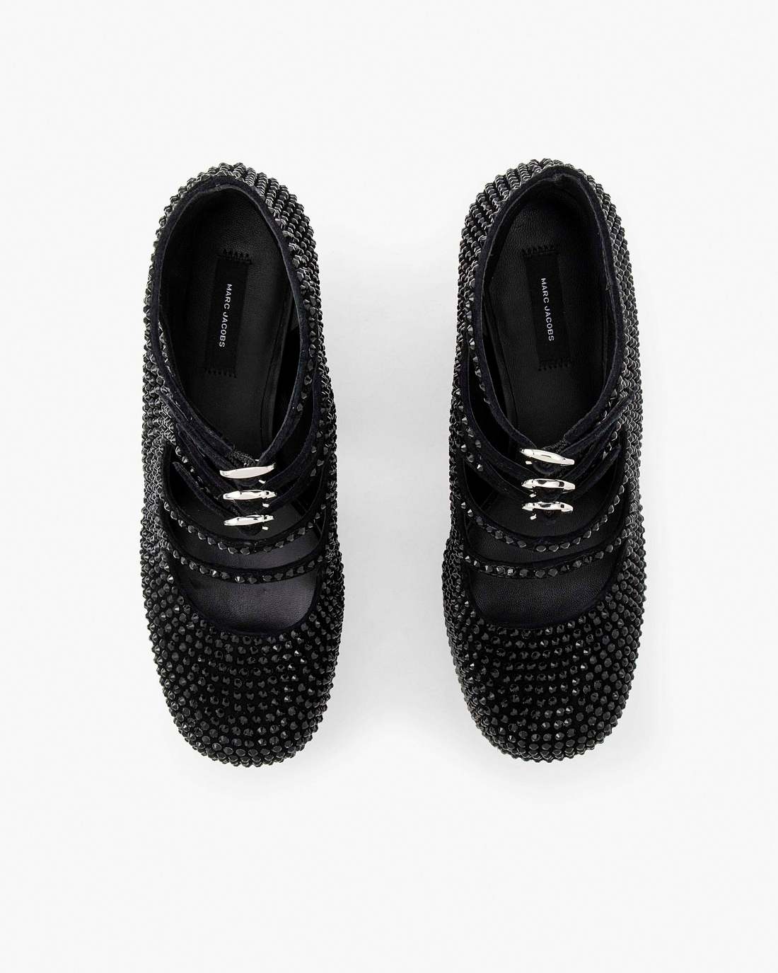 Marc Jacobs New - The Rhinestone Kiki Ankle Boot Black/Black
