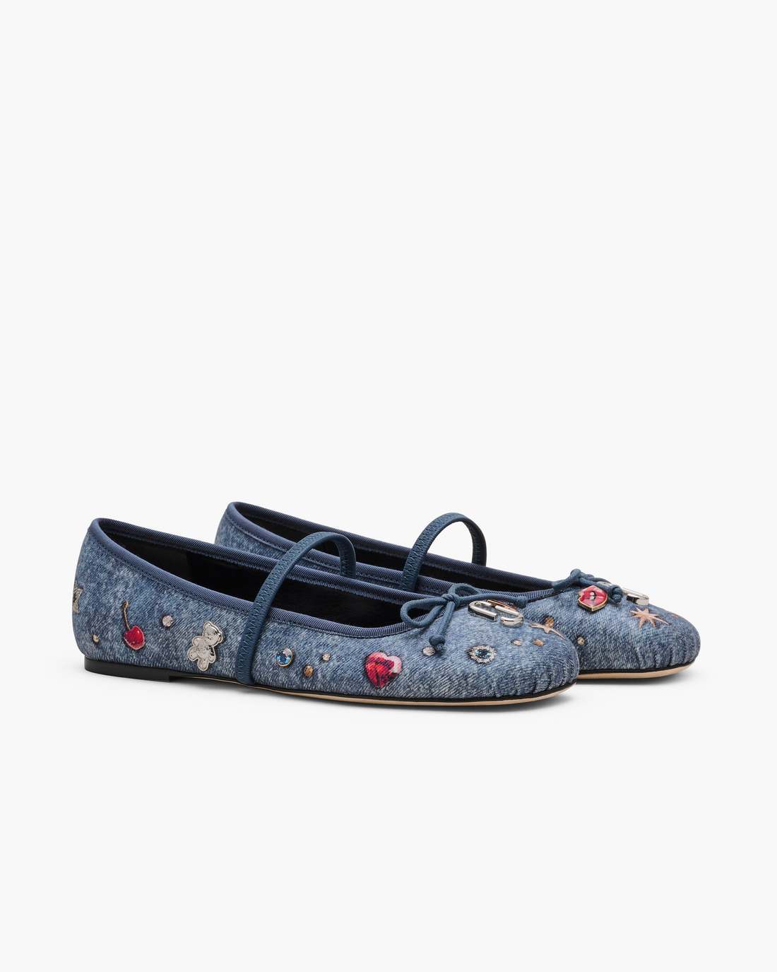 Marc Jacobs Discount - The Trinket Charm Sabrina Ballerina Medium Wash Multi