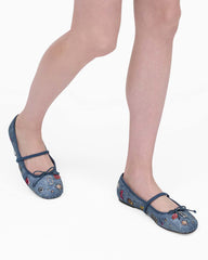Marc Jacobs Discount - The Trinket Charm Sabrina Ballerina Medium Wash Multi