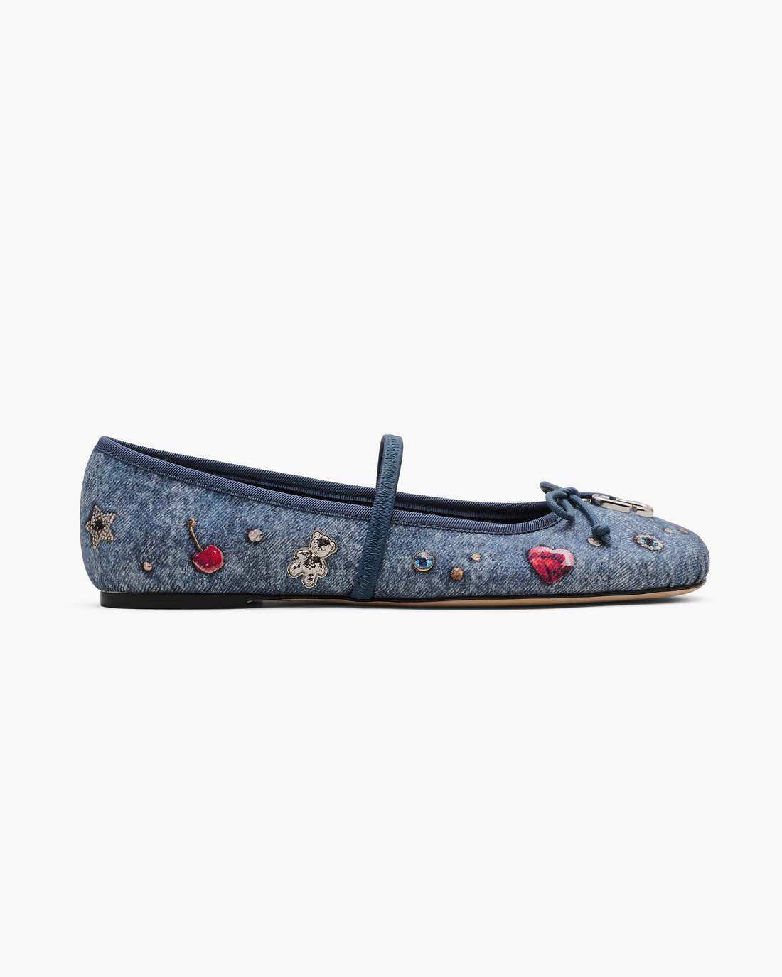 Marc Jacobs Discount - The Trinket Charm Sabrina Ballerina Medium Wash Multi