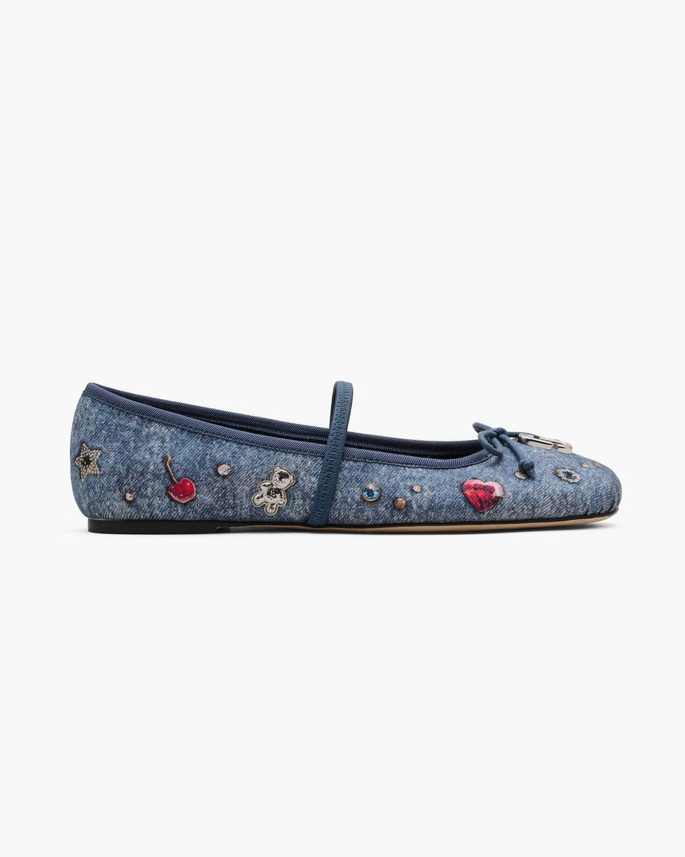 Marc Jacobs Discount - The Trinket Charm Sabrina Ballerina Medium Wash Multi