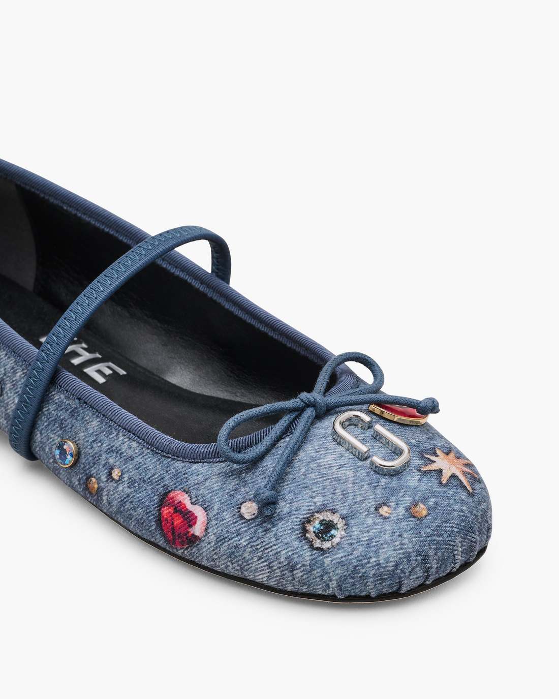 Marc Jacobs Discount - The Trinket Charm Sabrina Ballerina Medium Wash Multi