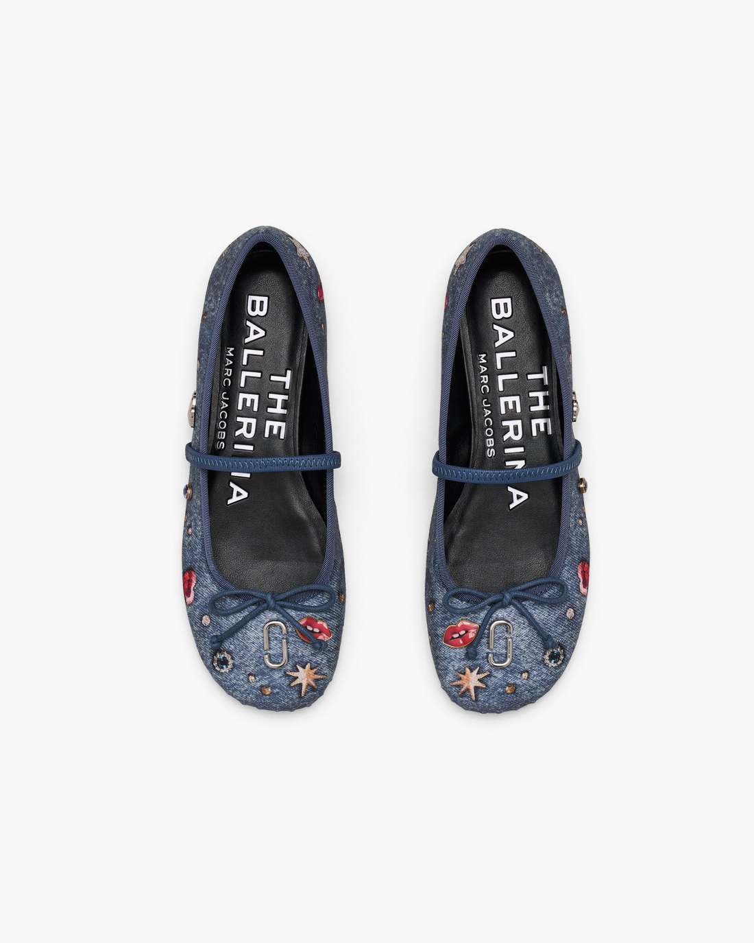 Marc Jacobs Discount - The Trinket Charm Sabrina Ballerina Medium Wash Multi