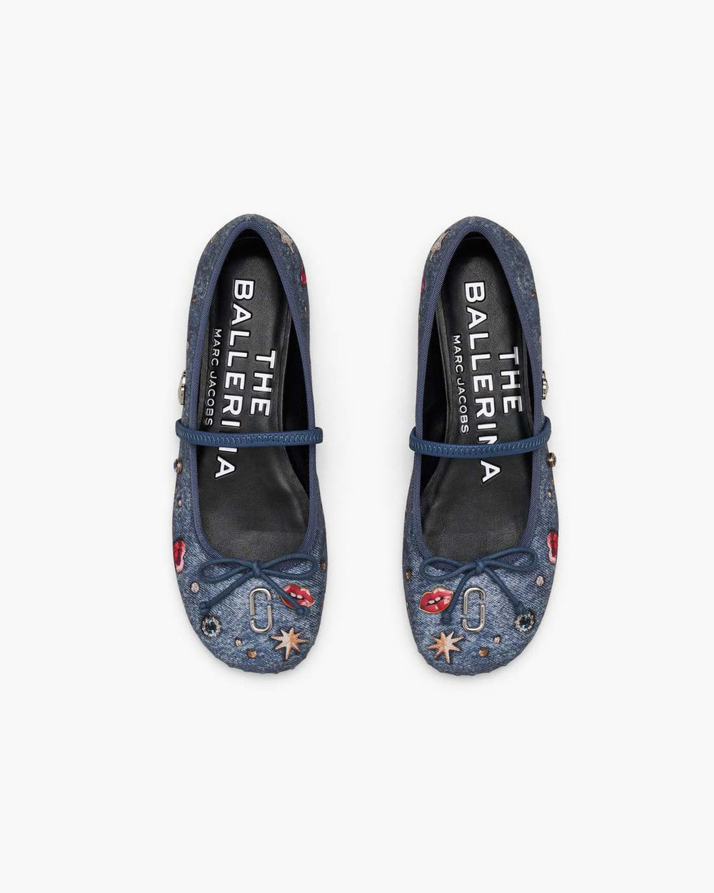 Marc Jacobs Discount - The Trinket Charm Sabrina Ballerina Medium Wash Multi