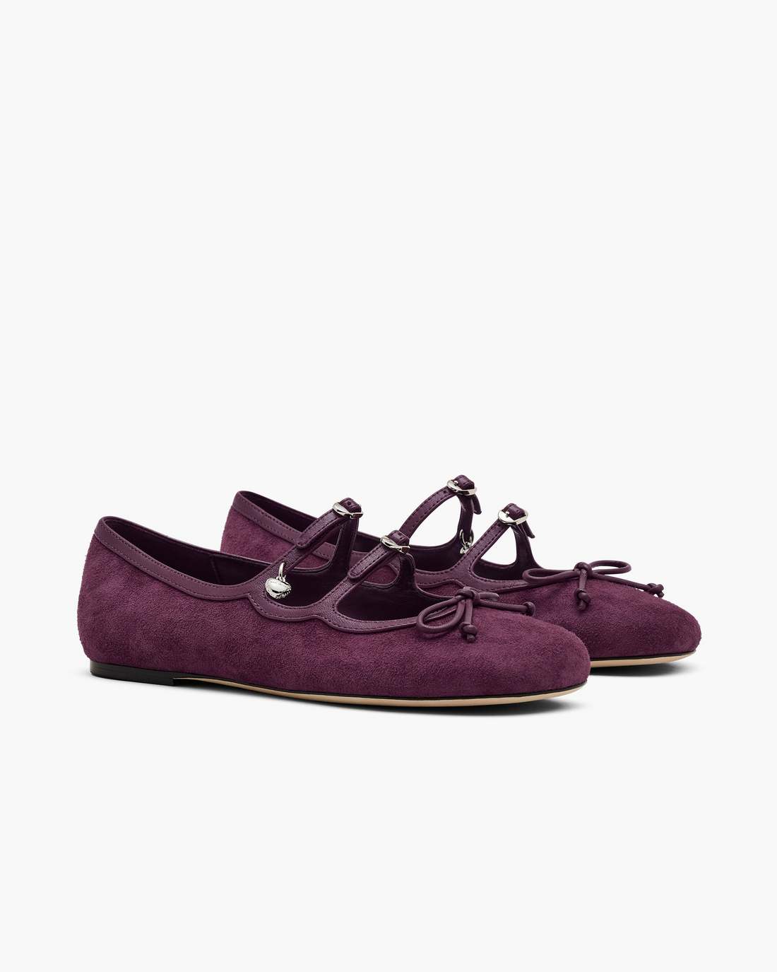 Marc Jacobs Online - The Suede Kiki Ballerina Dark Plum
