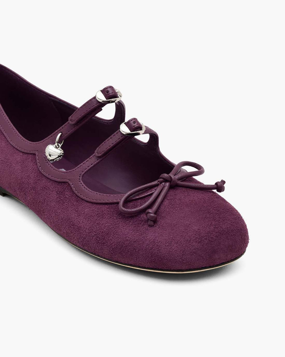 Marc Jacobs Online - The Suede Kiki Ballerina Dark Plum