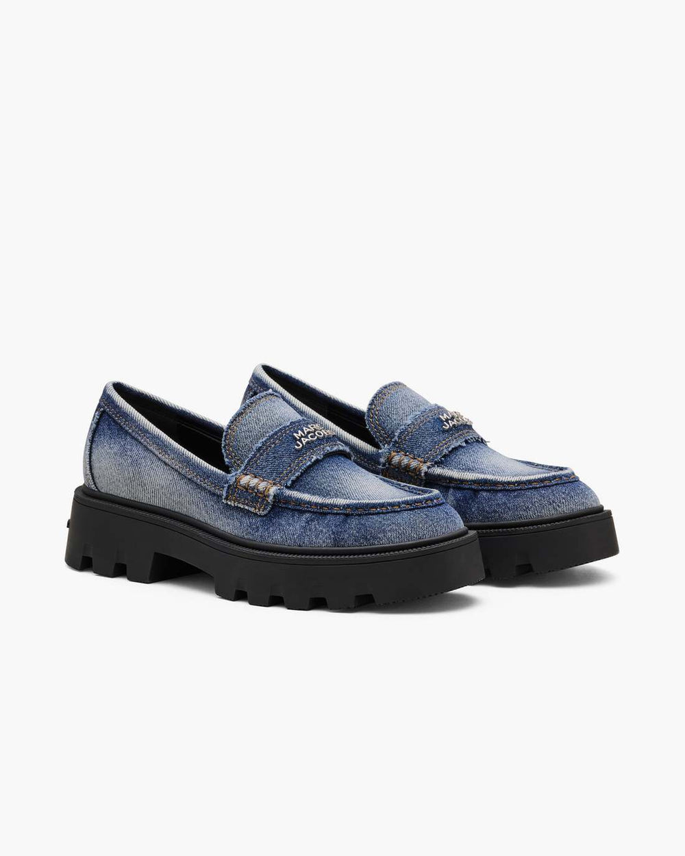 Marc Jacobs Sale - The Faded Denim Frankie Loafer Faded Vintage Indigo