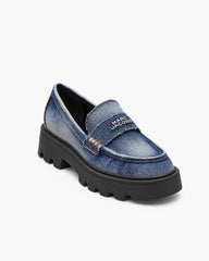 Marc Jacobs Sale - The Faded Denim Frankie Loafer Faded Vintage Indigo