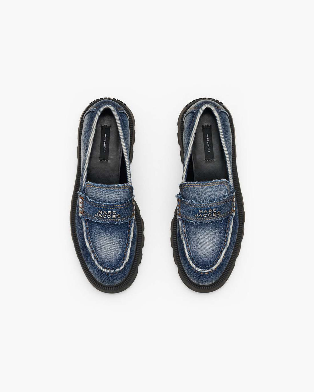 Marc Jacobs Sale - The Faded Denim Frankie Loafer Faded Vintage Indigo