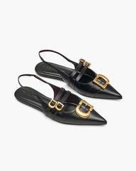 Marc Jacobs Outlet - The Doll Shoe Slingback Black