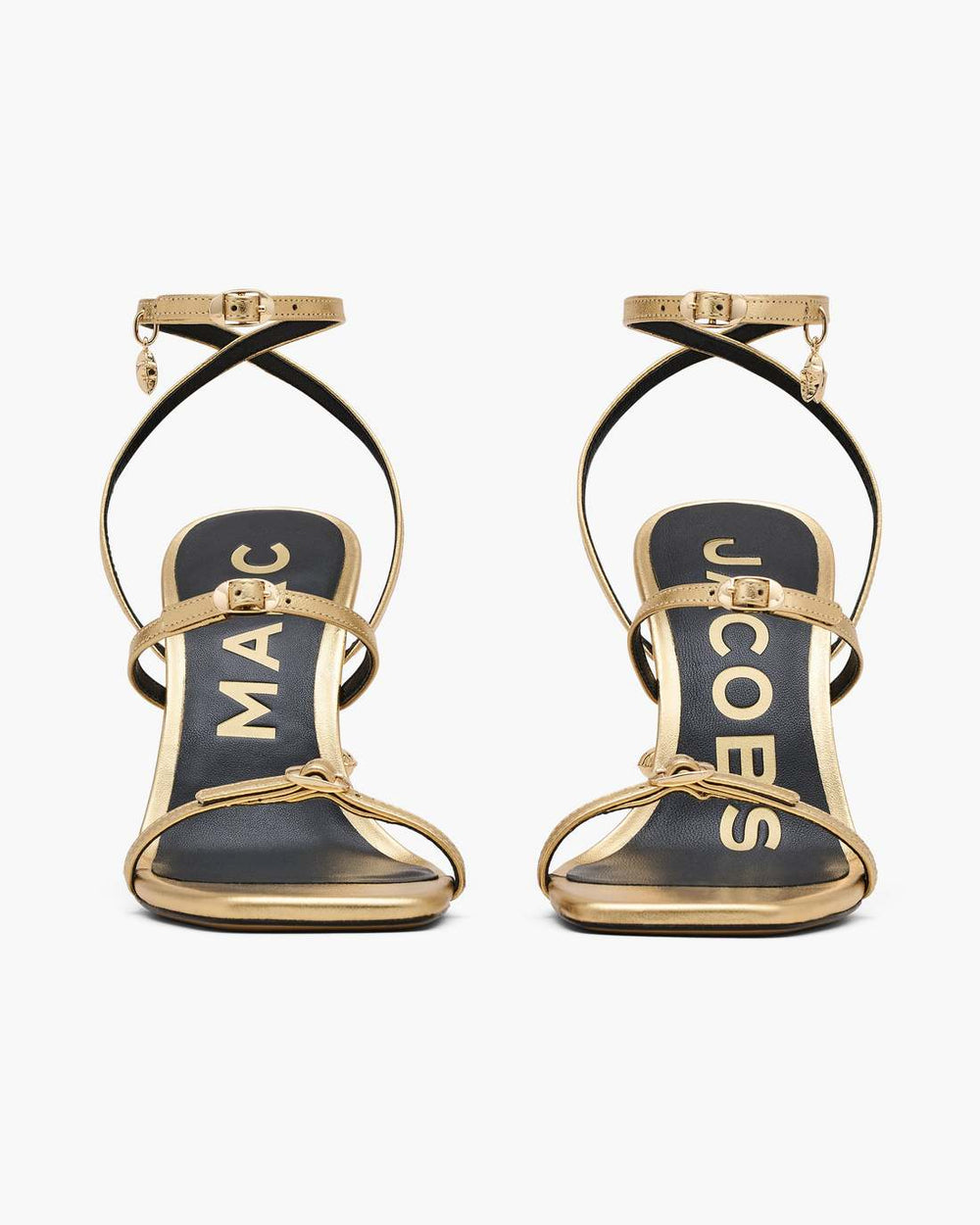 Marc Jacobs Outlet - The Metallic Leather Daisy Heel Gold