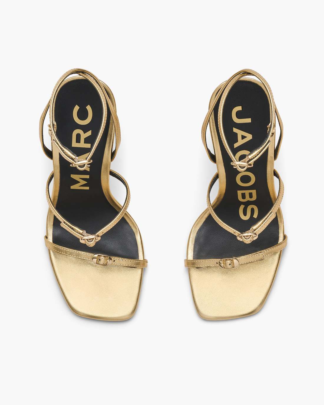 Marc Jacobs Outlet - The Metallic Leather Daisy Heel Gold
