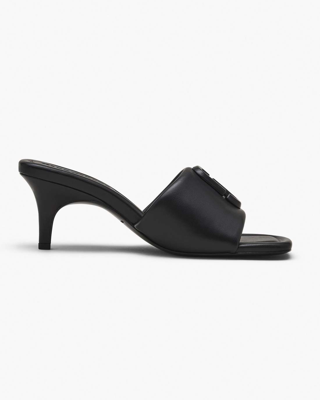 Marc Jacobs Sale - The Leather J Marc Heeled Sandal Black