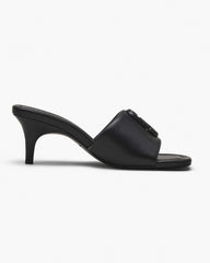Marc Jacobs Sale - The Leather J Marc Heeled Sandal Black