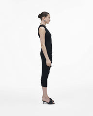 Marc Jacobs Sale - The Leather J Marc Heeled Sandal Black