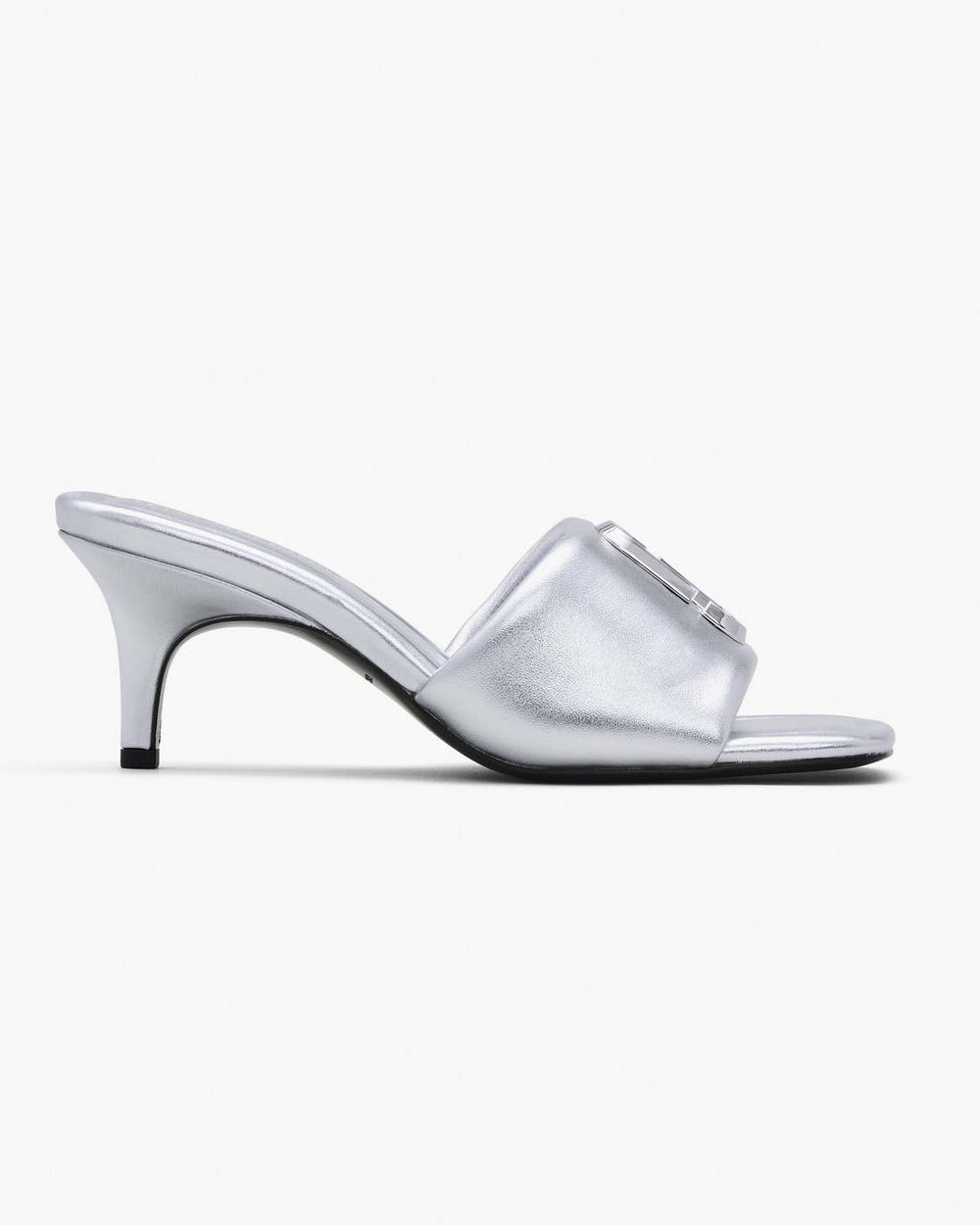 Marc Jacobs For Sale - The Metallic J Marc Heeled Sandal Silver