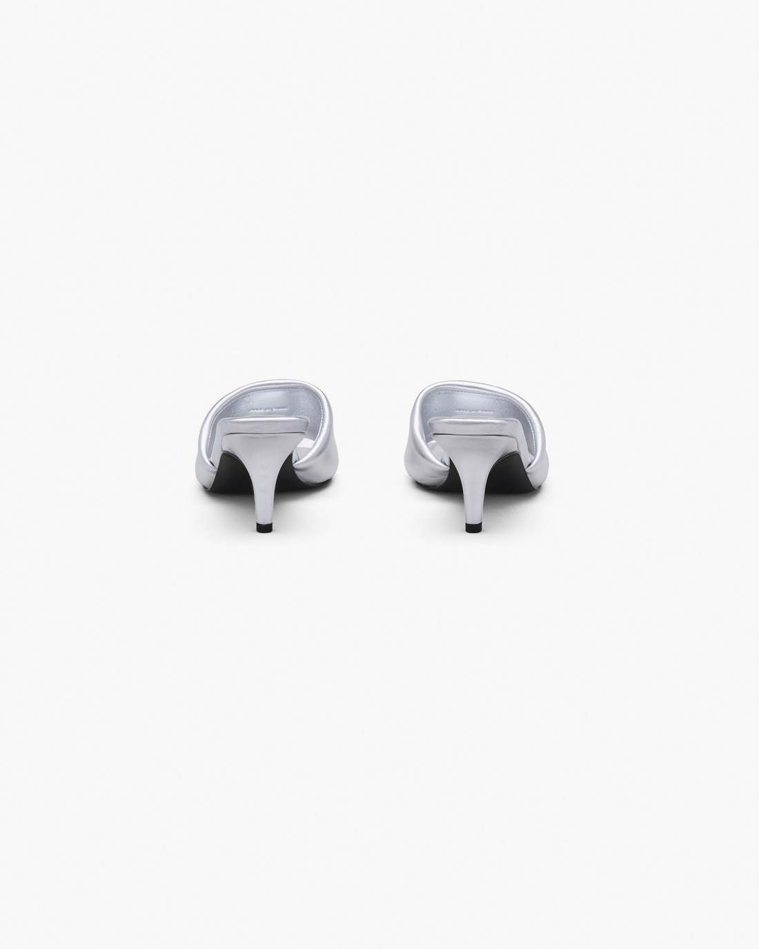 Marc Jacobs For Sale - The Metallic J Marc Heeled Sandal Silver