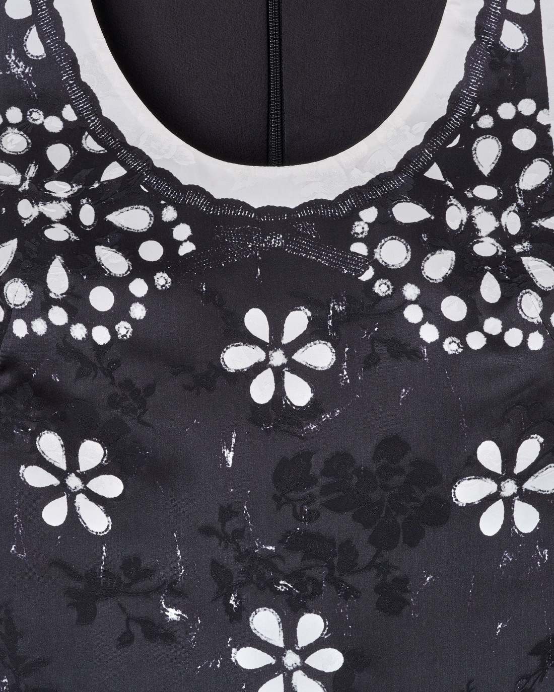 Marc Jacobs Outlet - Trompe L'Oeil Eyelet Dress Black/White