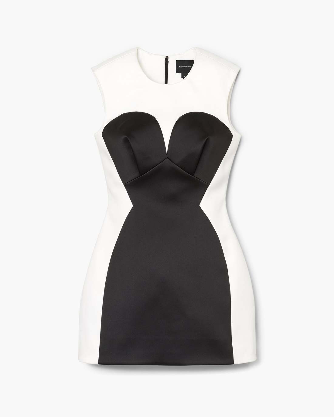 Marc Jacobs US - Seamed Up Satin Dress Black/White