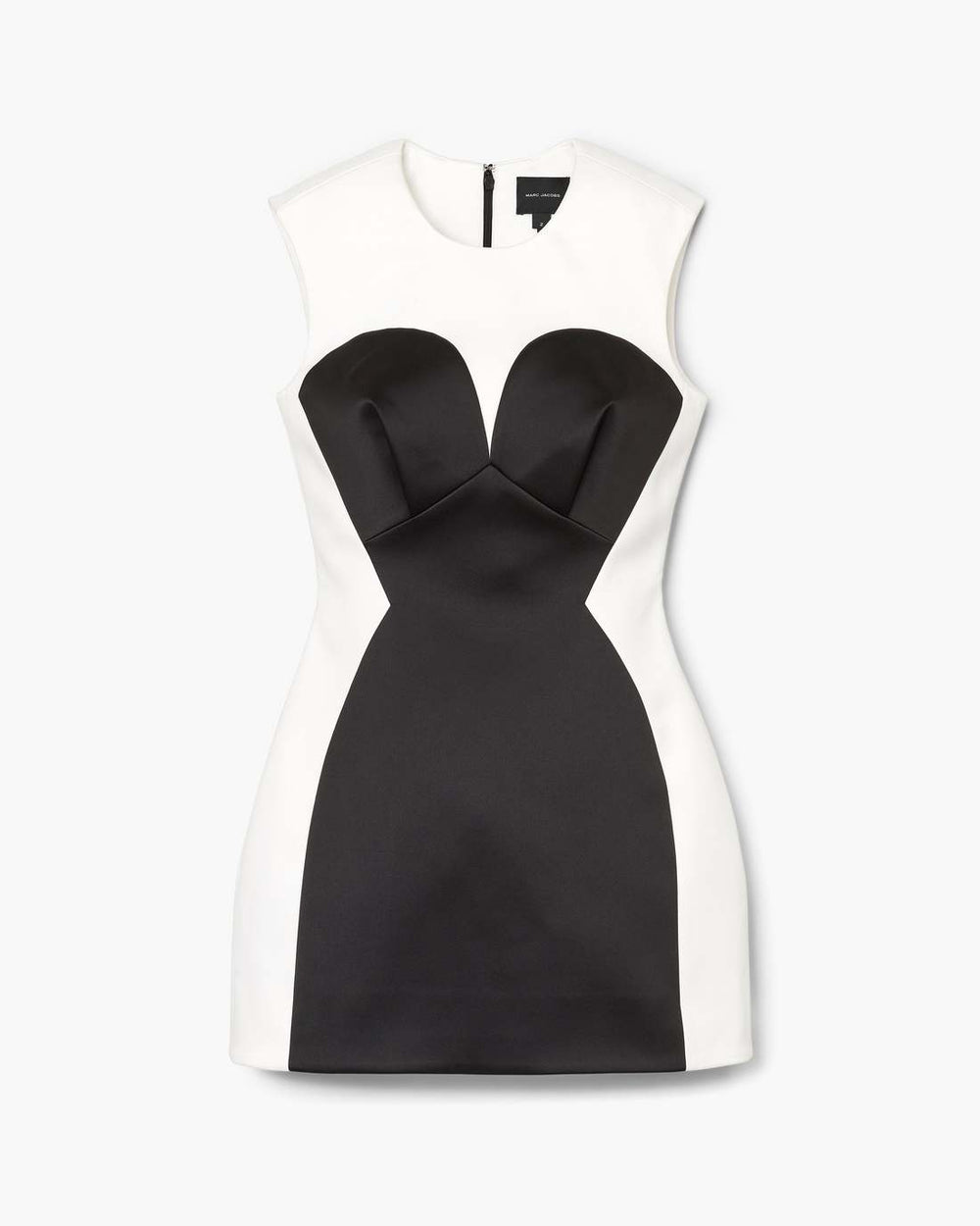 Marc Jacobs US - Seamed Up Satin Dress Black/White