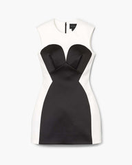 Marc Jacobs US - Seamed Up Satin Dress Black/White