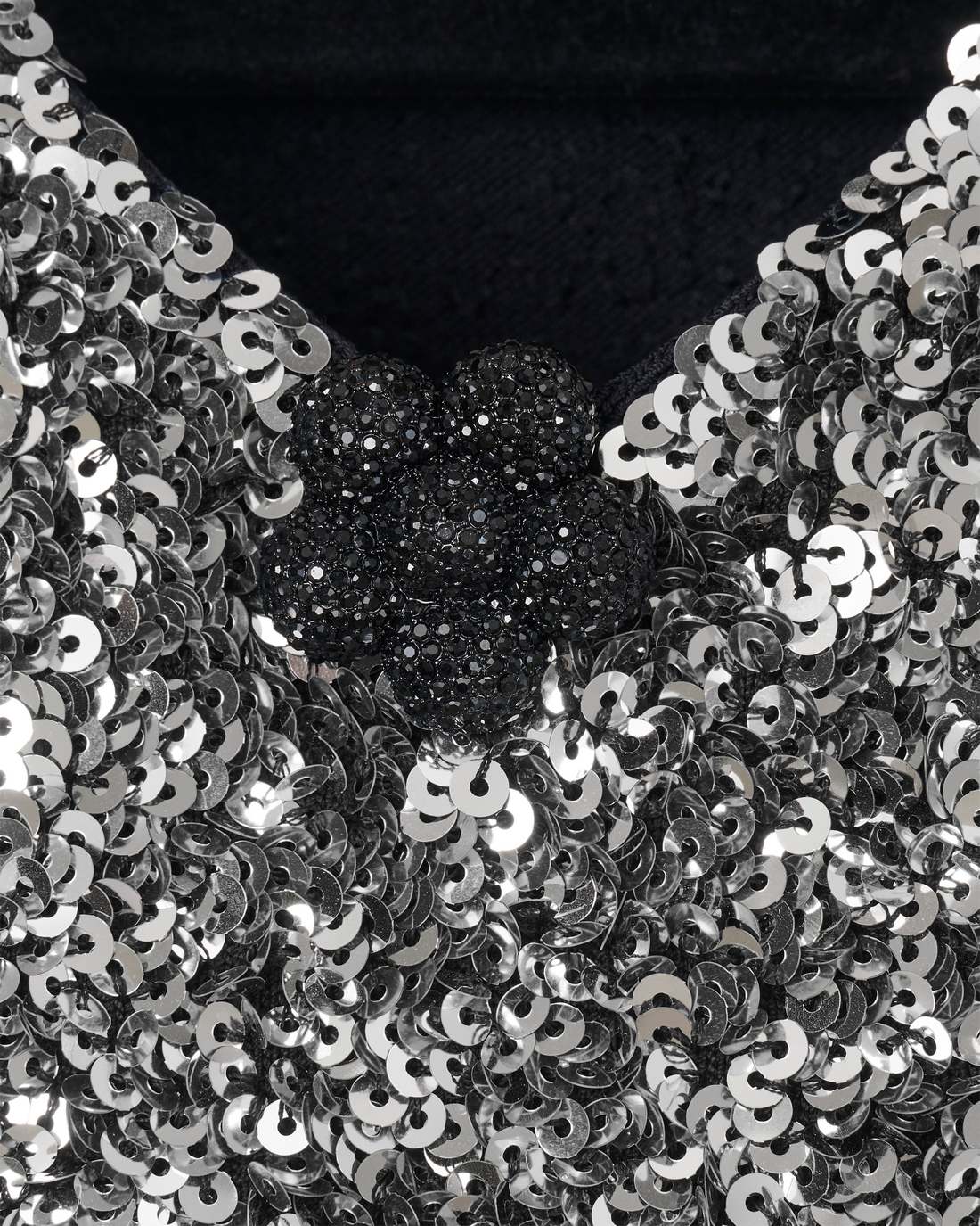 Marc Jacobs New - Sequin V-Neck Knit Dress Silver