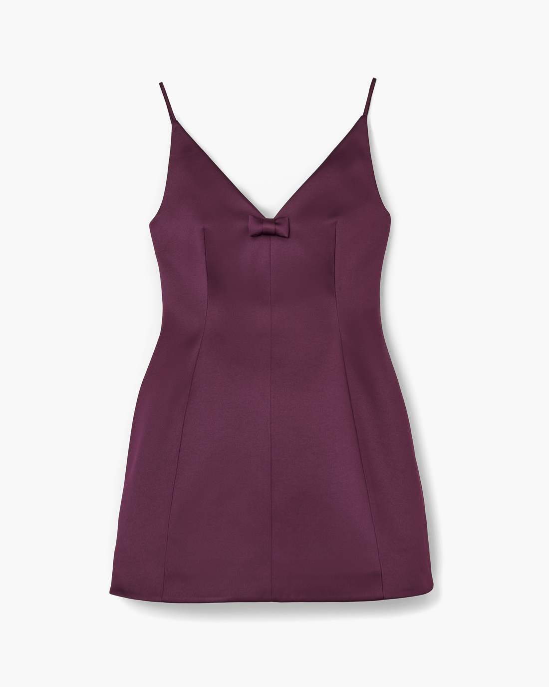 Marc Jacobs Discount - Satin Bow Dress Dark Plum