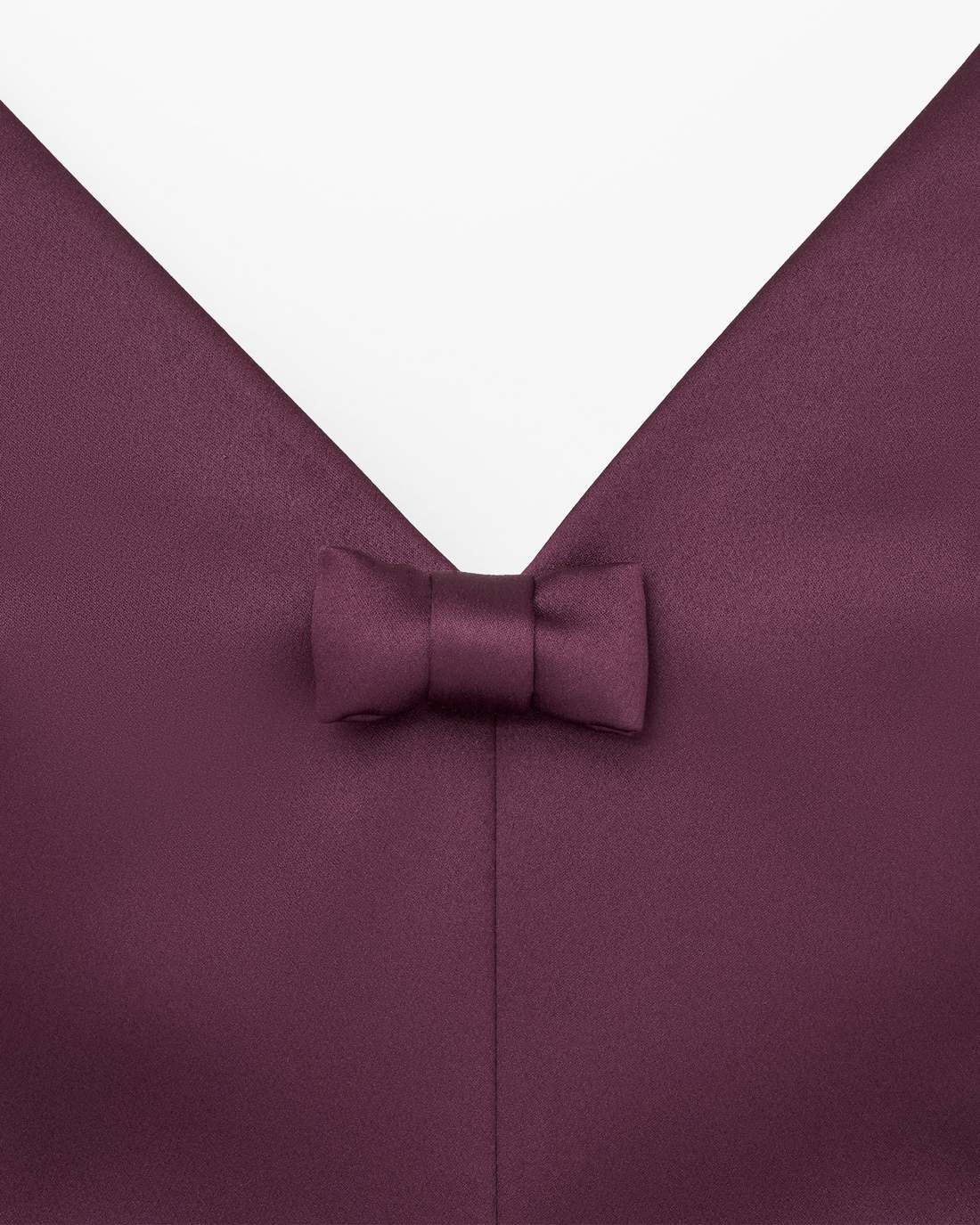 Marc Jacobs Discount - Satin Bow Dress Dark Plum