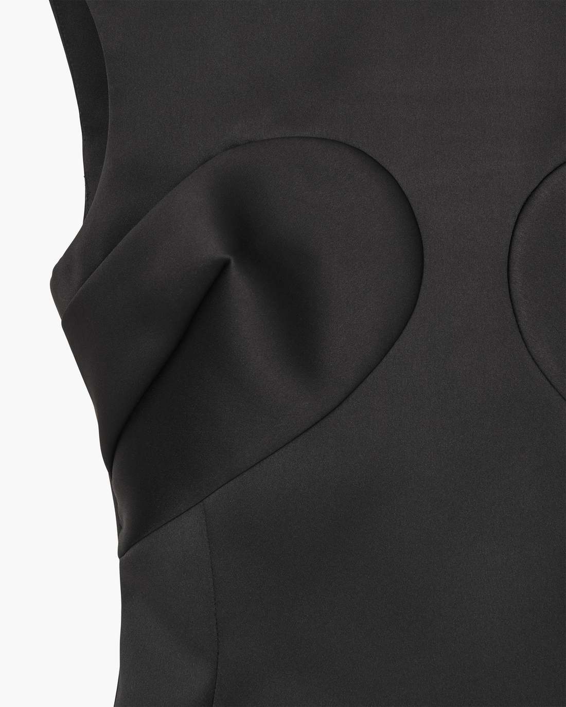 Marc Jacobs Outlet - Seamed Up Satin Dress Black