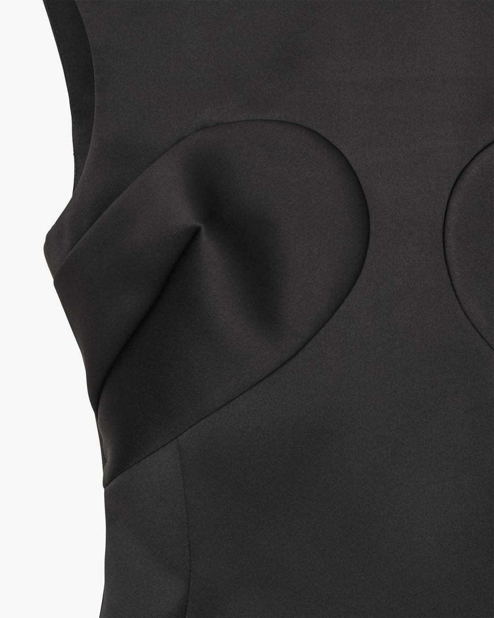 Marc Jacobs Outlet - Seamed Up Satin Dress Black