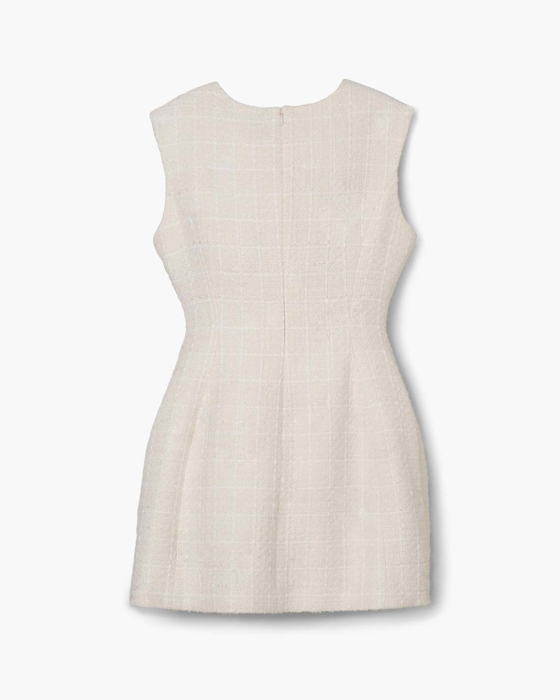 Marc Jacobs US - Sculptural Tweed Dress Ivory