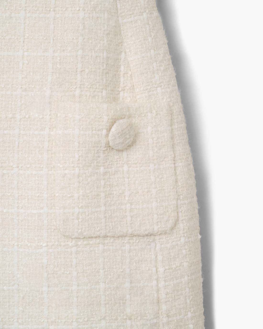 Marc Jacobs US - Sculptural Tweed Dress Ivory