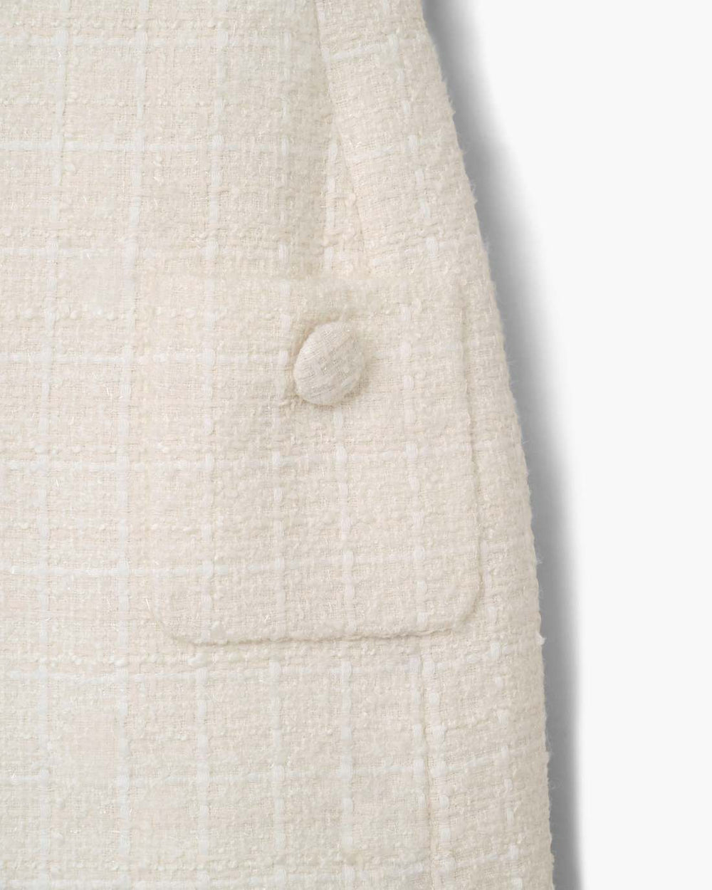 Marc Jacobs US - Sculptural Tweed Dress Ivory