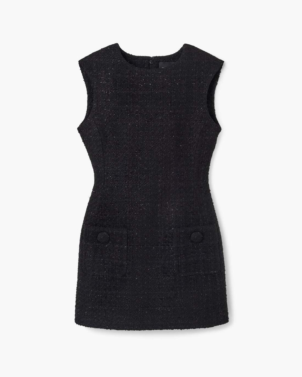 Marc Jacobs New - Sculptural Tweed Dress Black