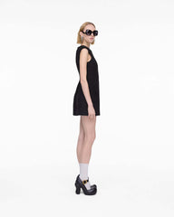 Marc Jacobs New - Sculptural Tweed Dress Black