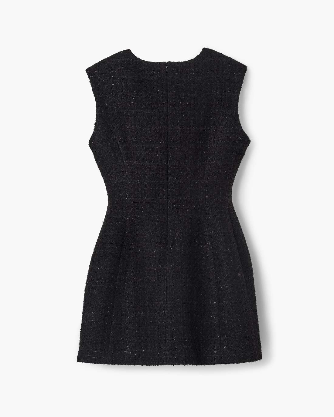 Marc Jacobs New - Sculptural Tweed Dress Black