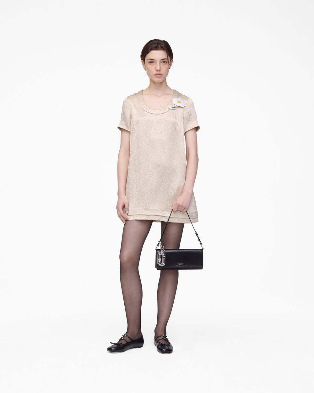 Marc Jacobs Discount - Crushed Satin Dress Champagne