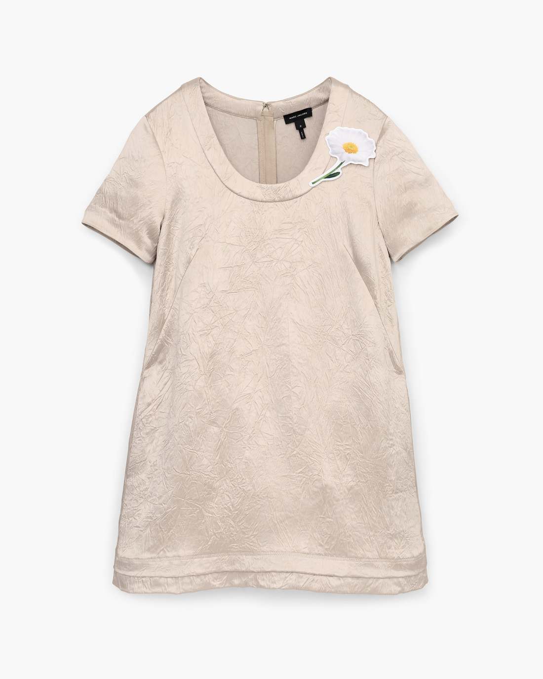 Marc Jacobs Discount - Crushed Satin Dress Champagne