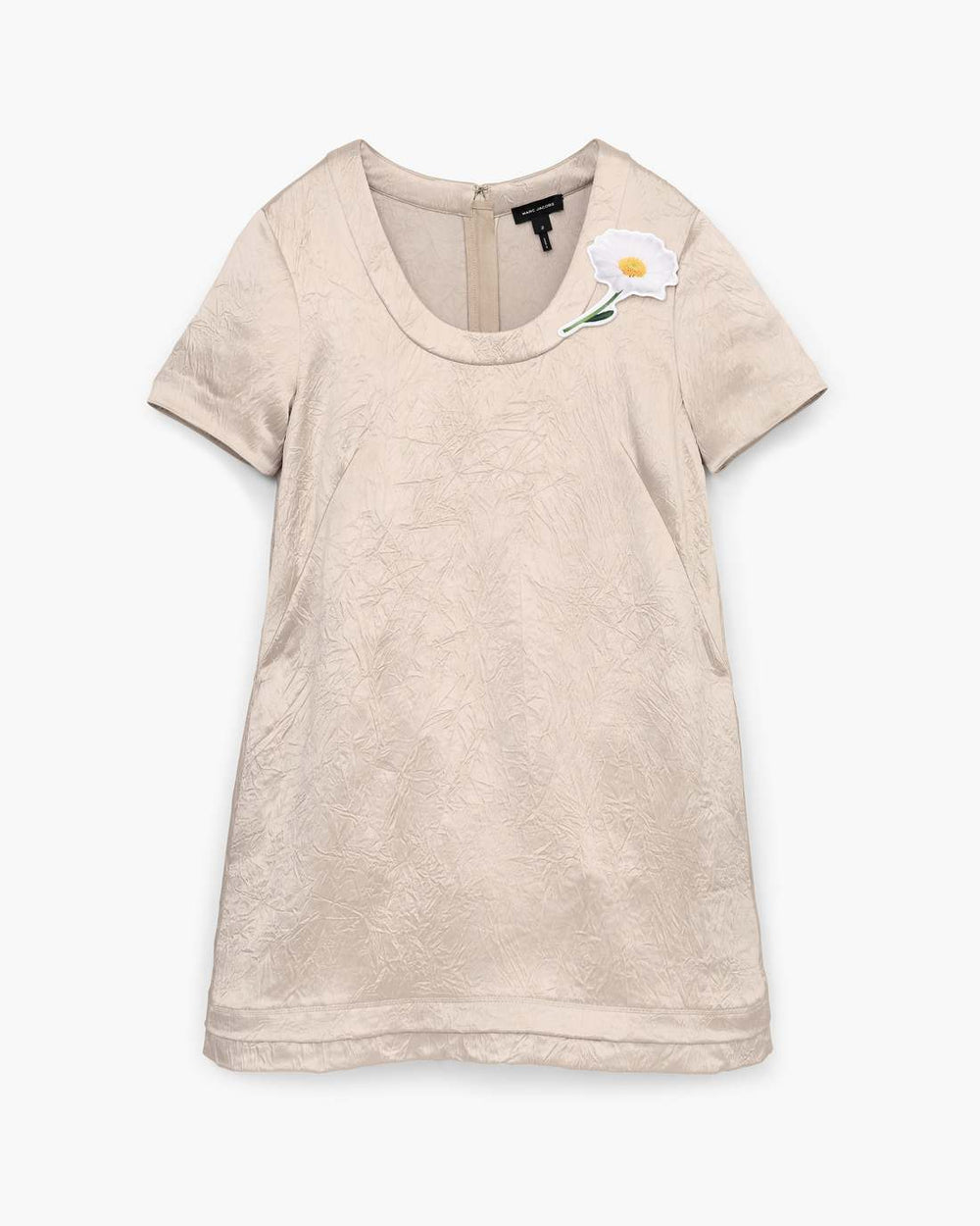 Marc Jacobs Discount - Crushed Satin Dress Champagne