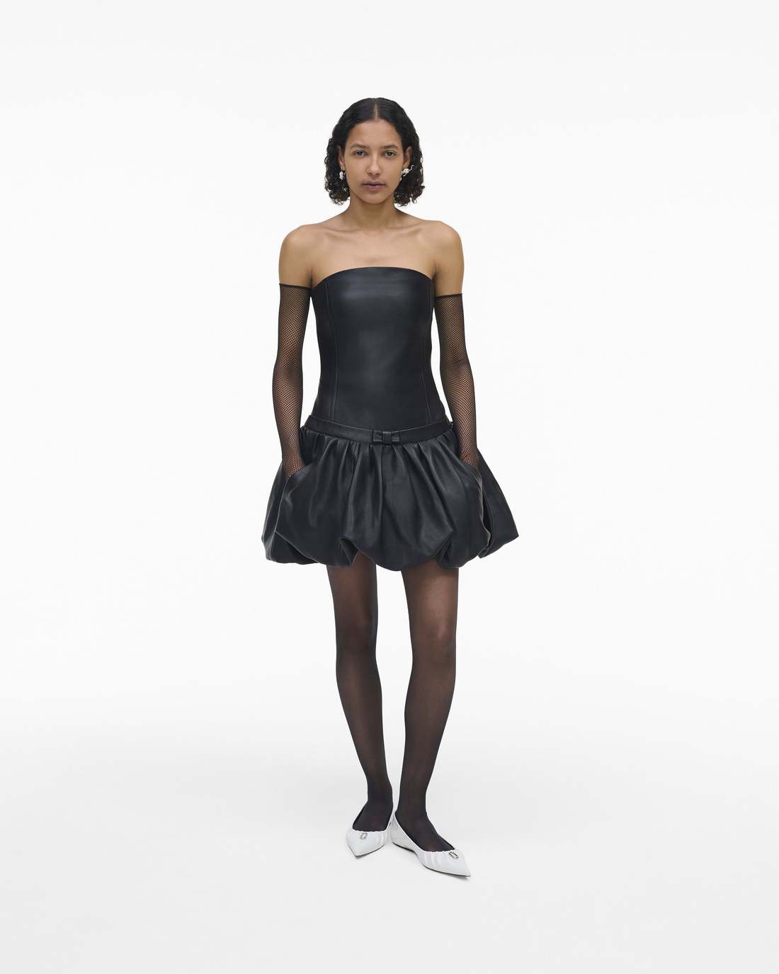 Marc Jacobs For Sale - The Leather Bubble Dress Black