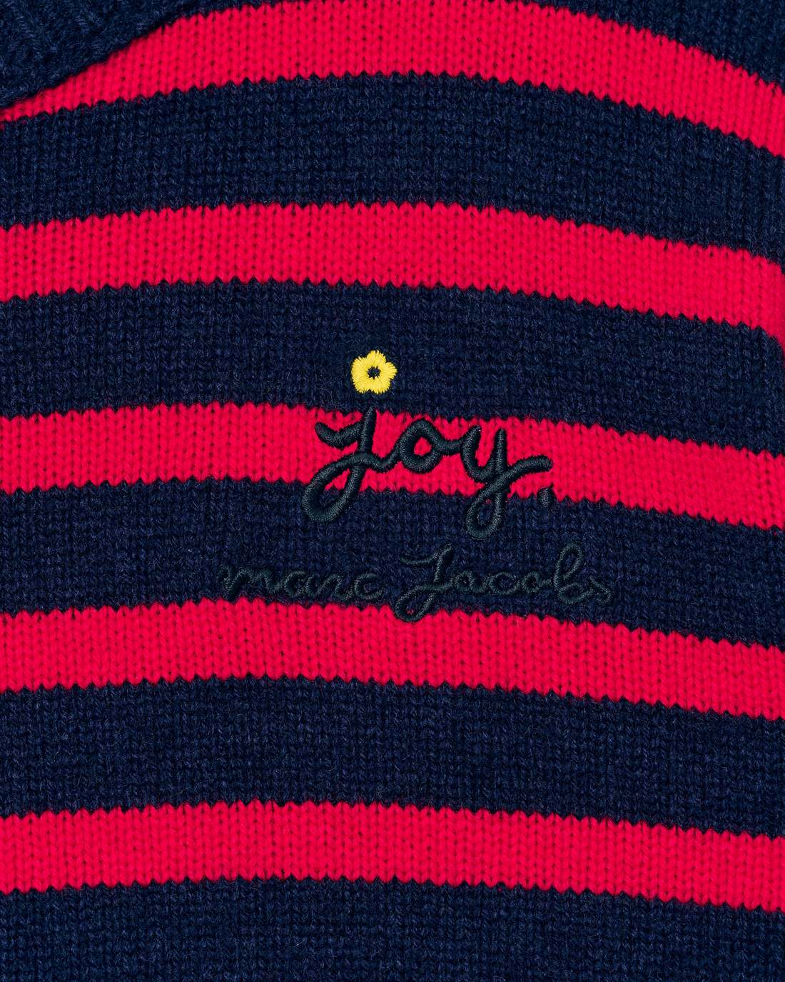 Marc Jacobs New - Joy Striped Crewneck Navy/Red
